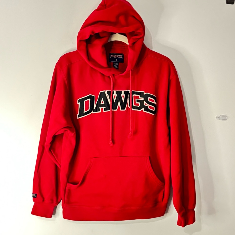 “Dawgs” Georgia Bulldogs Jansport Sweatshirt Hoodie Size Smalll Kangaroo Pocket